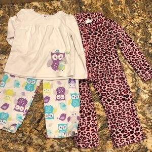 2 2-piece PJ sets girls size 6